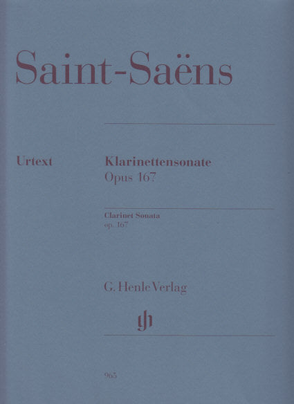 Saint-Saens, Sonata op. 167 (Jost) (Henle)