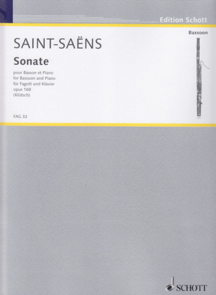 Saint-Saens, Sonata op. 168 (Klutsch) (Schott)