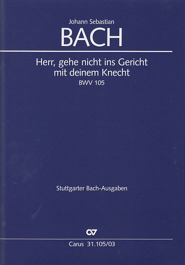 Bach, Kantate Nr.105 (Carus)