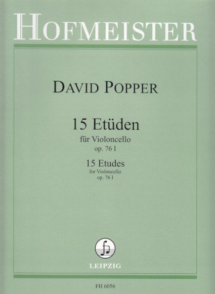 Popper, 15 Etuden op. 76/I (Hofmeister)