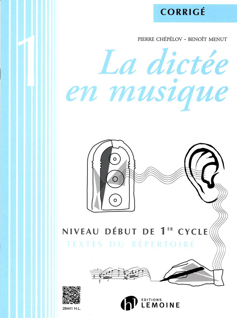 Dictee en musique 1, corrige (Lemoine)
