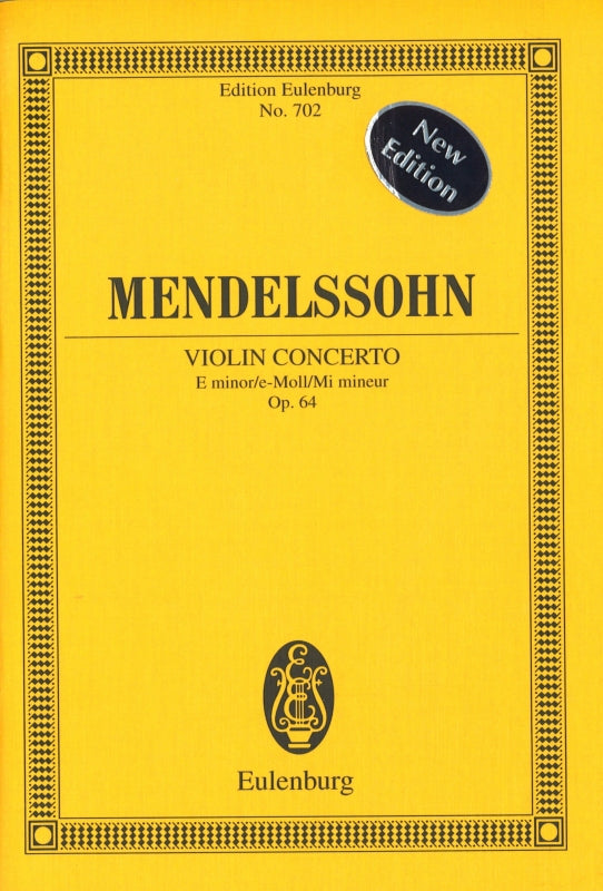 Mendelssohn, Concerto for Violin op. 64 (Eulenburg)