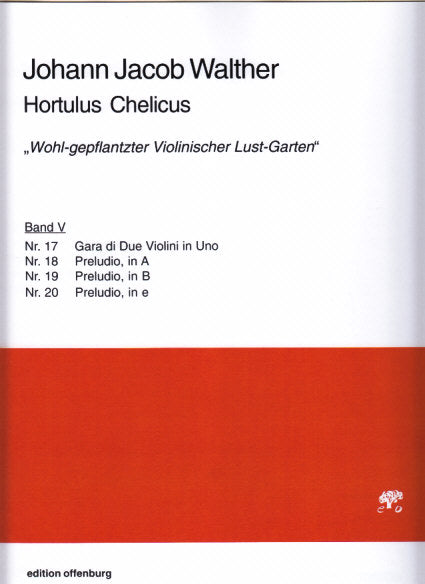 Walther, Hortulus chelicus 5: Nr. 17-20 (Offenburg, Edition)