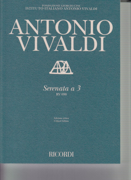 Vivaldi, Serenata a 3 RV 690 'Mio cor' (Ricordi)