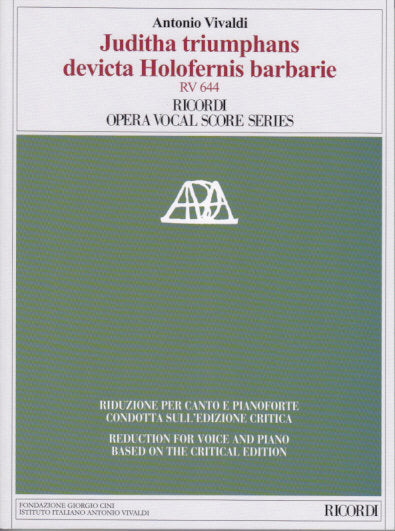 Vivaldi, Juditha triumphans RV 644 (Ricordi)