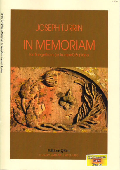 Turrin, In Memoriam (Flugel/Trp,Pf) (Bim)