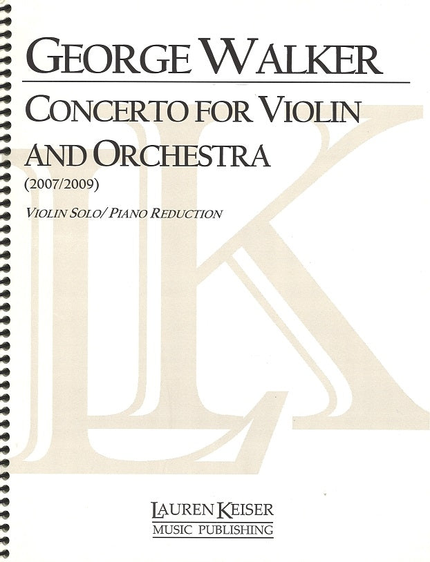 Walker, Concerto for Violin (Lauren Keiser)