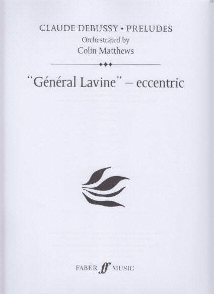 Debussy, Prelude 2/6 General Lavine (Faber Music)