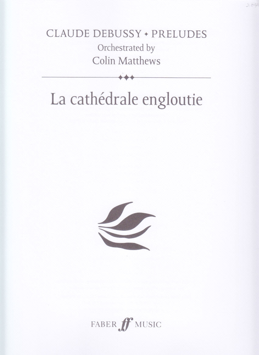 Debussy, Prelude 1/10 Cathedrale englout (Faber Music)