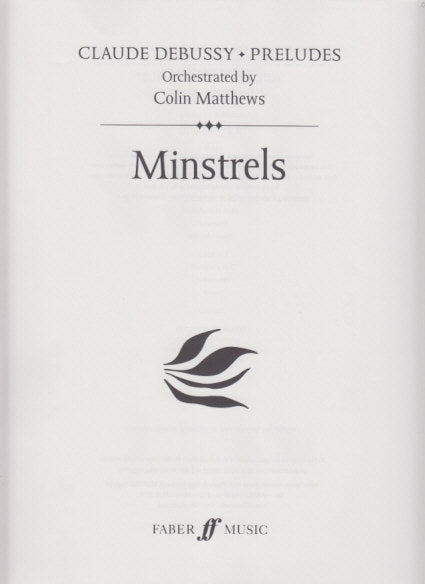 Debussy, Prelude 1/12 Minstrels (Faber Music)
