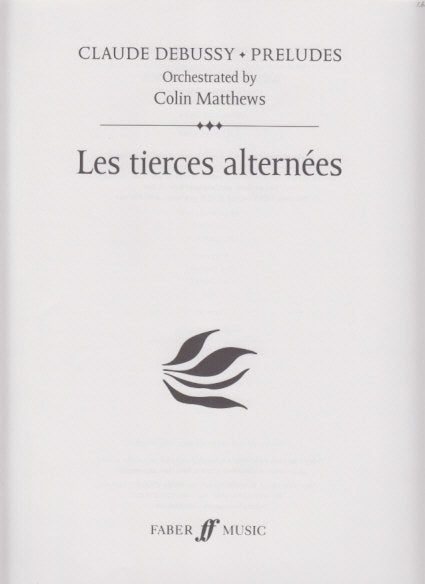 Debussy, Prelude 2/11 Tierces alternees (Faber Music)