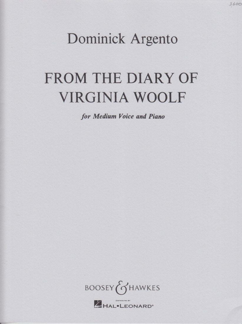 Argento, From the Diary of V. Woolf (Boosey)