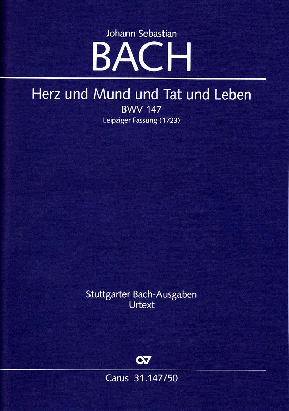Bach, Kantate BWV 147 (ver. 1723)Score (Carus)