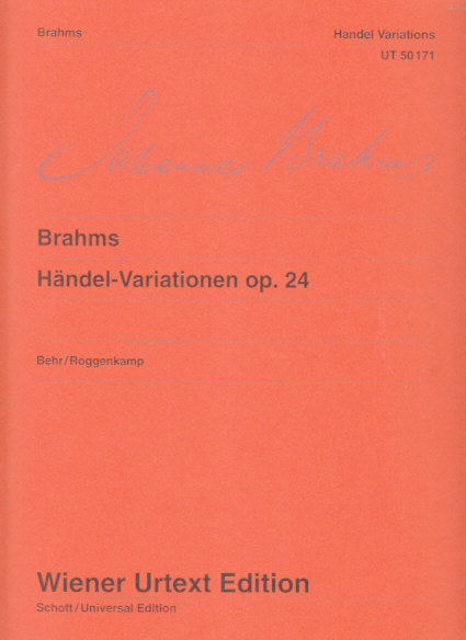 Brahms, Handel-Variationen op. 24 (Wiener Urtext Edition)