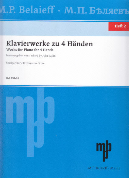 Klavierwerke zu 4 Handen 2 (Belaieff)