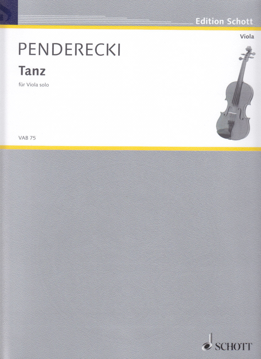Penderecki, Tanz (2009) (Va Solo) (Schott)
