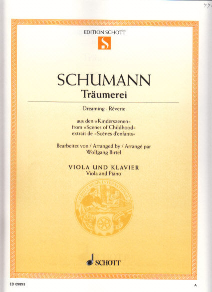 Schumann, Traumerai op. 15/7 (Schott)