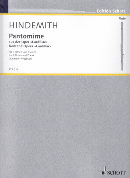 Hindemith, Pantomime (2Fl,Pf) (Schott)