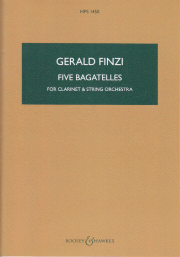Finzi, 5 Bagatelles (Cl,Str) (Boosey)