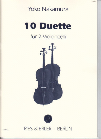 Nakamura, 10 Duette fur 2 Violoncelli (Ries & Erler)