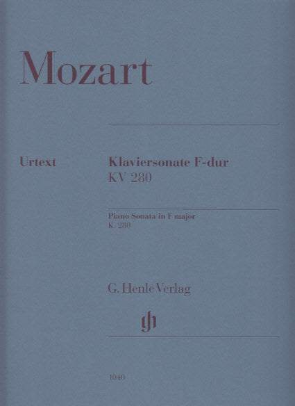 Mozart, Sonata KV 280(189e) in F (Henle)