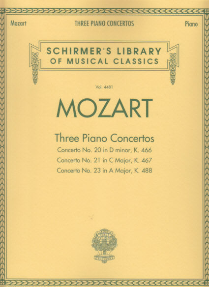 Mozart, Concertos KV 466, 467, 488 (G.Schirmer)