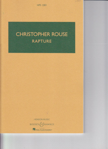 Rouse, Rapture (2000) (Orch) (Boosey)