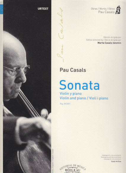 Casals, Sonata (Obres 1) (Boileau)