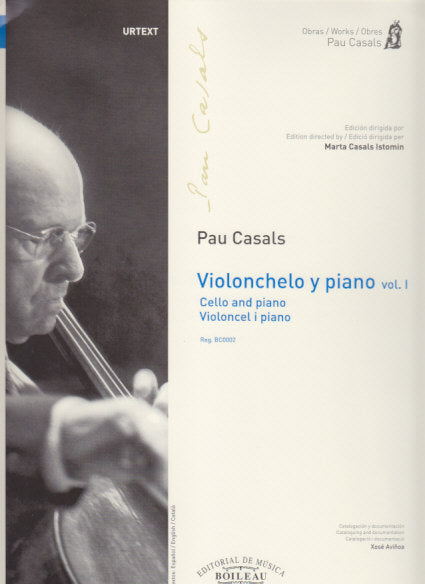 Casals, Violoncel i piano 1 (Obres 2) (Boileau)