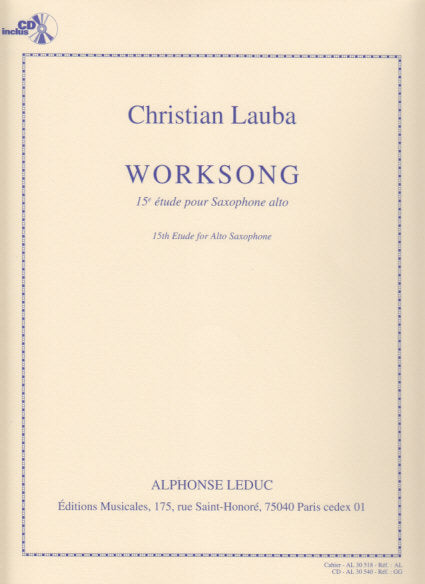 Lauba, Worksong (+CD) (Leduc)
