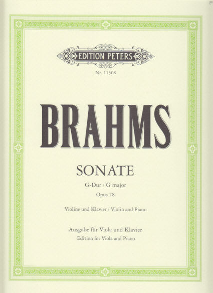 Brahms, Sonata op. 78 in G (Riebl) (Peters)