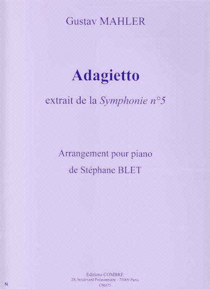 Mahler, Adagietto, (Symph. 5) (Combre)