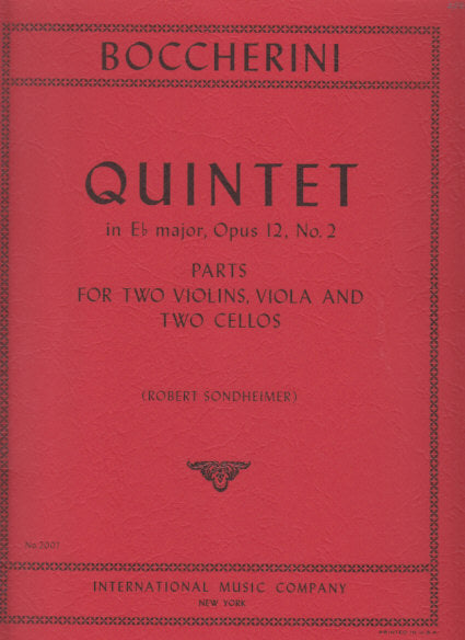 Boccherini, String Quintet G 266 in Eb (IMC)