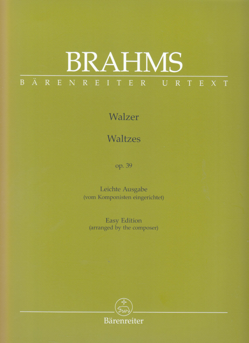 Brahms, Walzer op. 39 (Easy Edition) (Barenreiter)