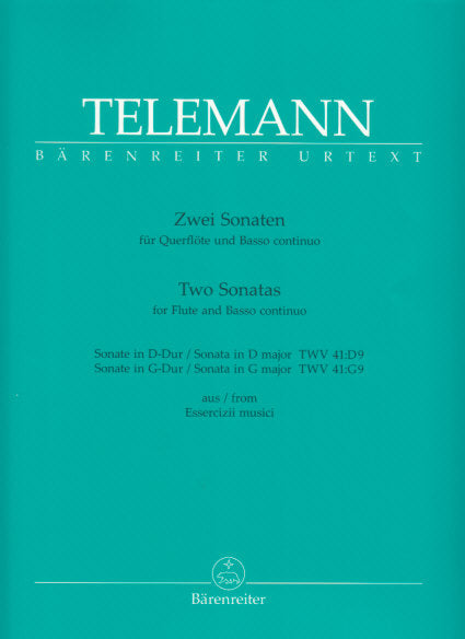 Telemann, Essercizzi musici, Sonaten D,G (Barenreiter)