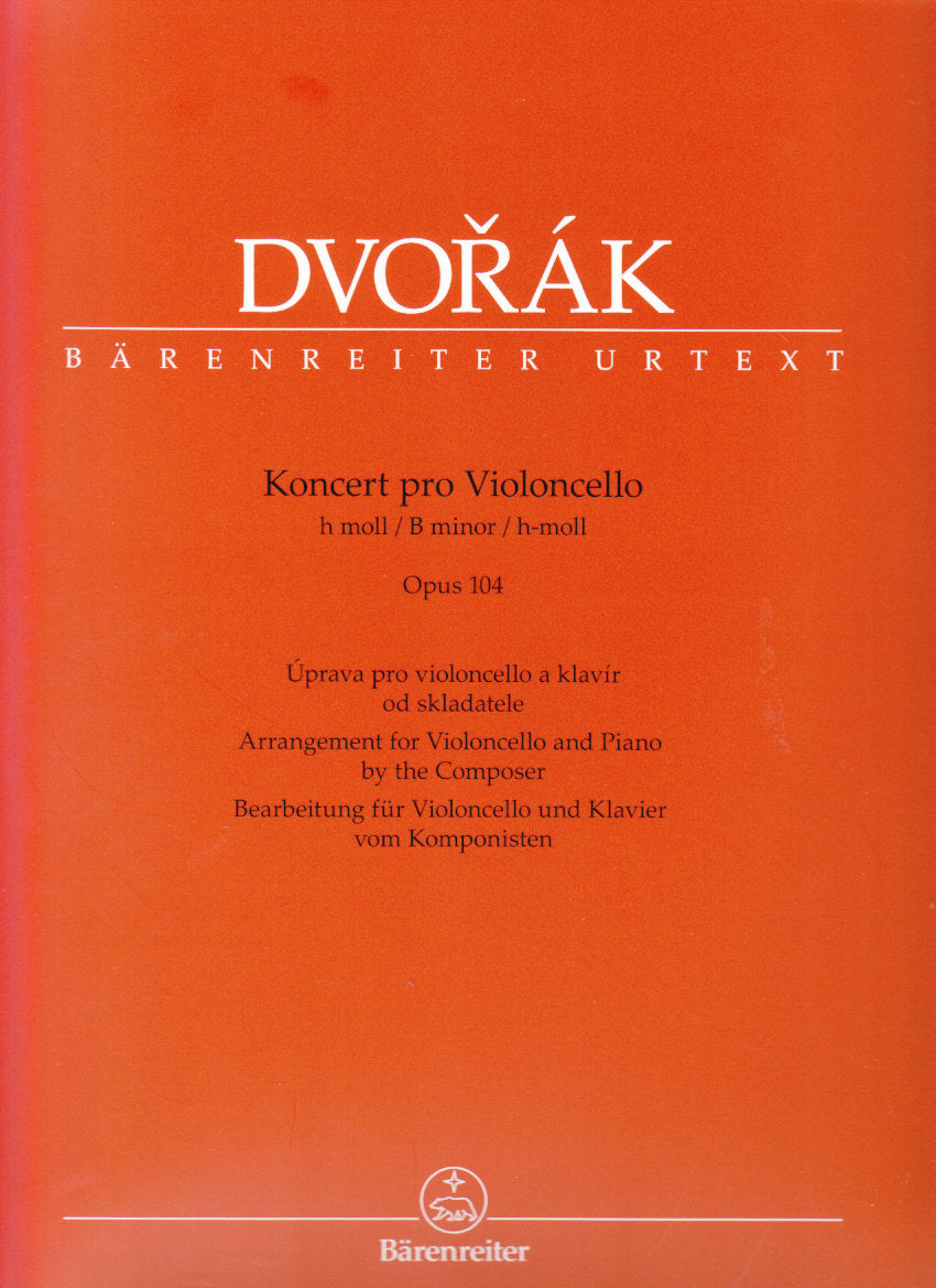 Dvorak, Concerto in b min. (Del Mar) (Barenreiter)