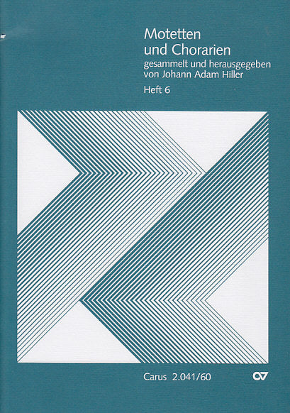 Hiller, Motetten und Chorarien 6 (Carus)