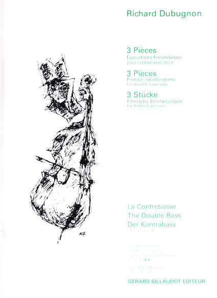 Dubugnon, 3 Pieces (CB Solo) (Billaudot)