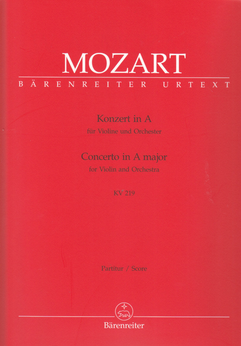 Mozart, Concerto KV 219 in A (Partitur) (Barenreiter)