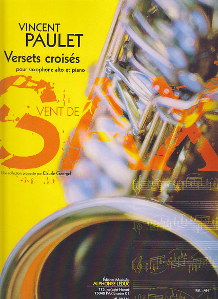 Paulet, Versets croises, pour saxopho (Leduc)