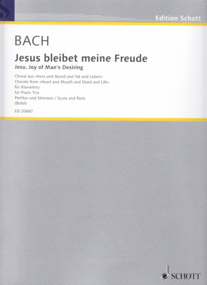 Bach, Jesus bleibet meine Freunde (Trio) (Schott)