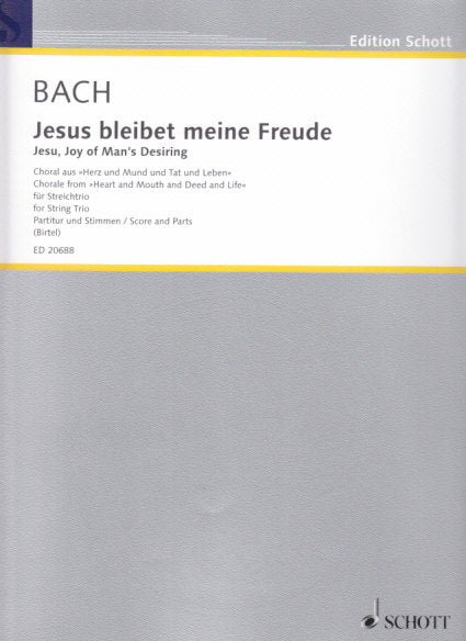 Bach, Jesus bleibet meine Freunde (Trio) (Schott)
