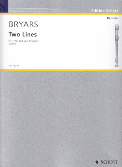 Bryars, Two Lines (TB Rec) (Schott)
