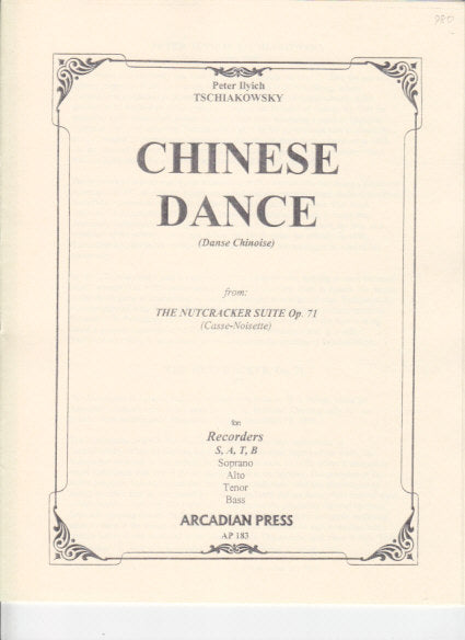 Tchaikovsky, Chinese Dance (Arcadian Press)