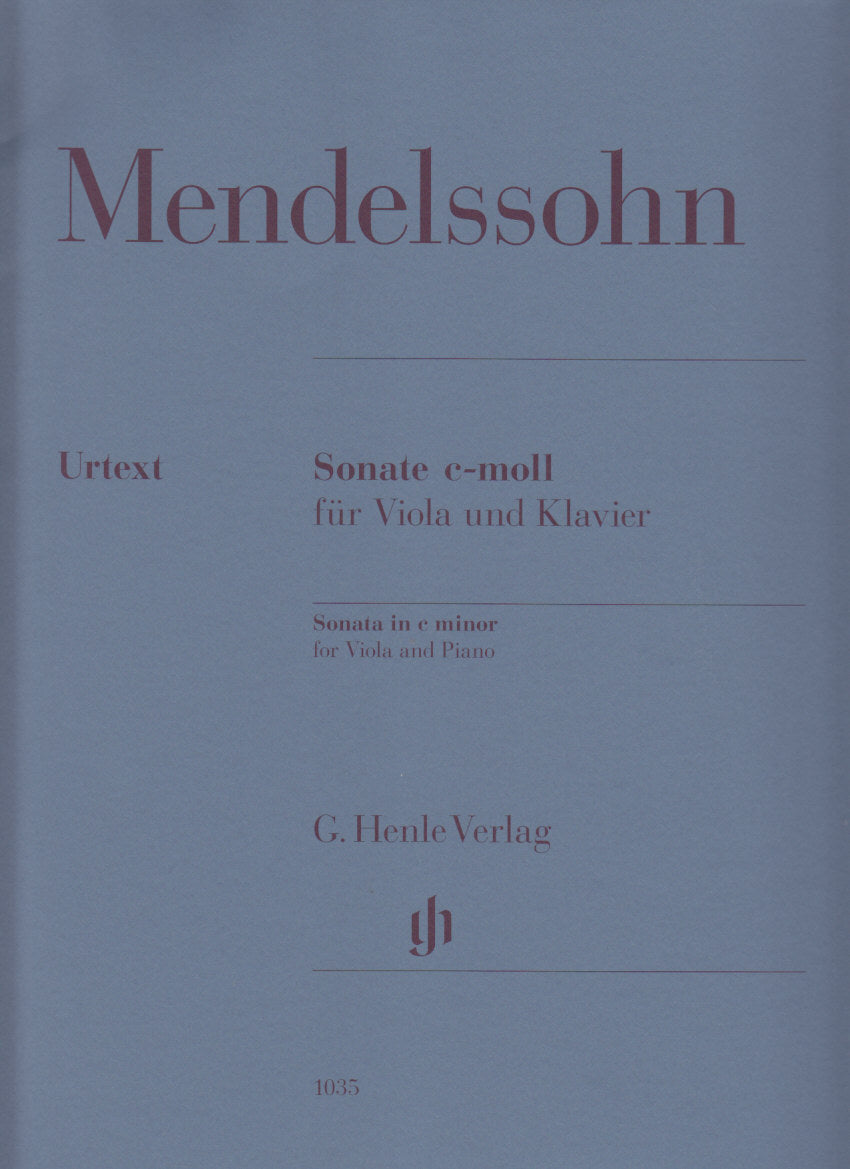 Mendelssohn, Sonata in c MWV Q14 (Henle)