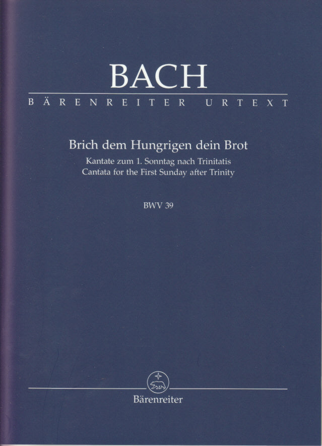Bach, Cantata No. 39 (Barenreiter)