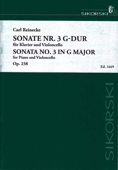 Reinecke, Sonata No. 3 in G op. 238 (Sikorski)