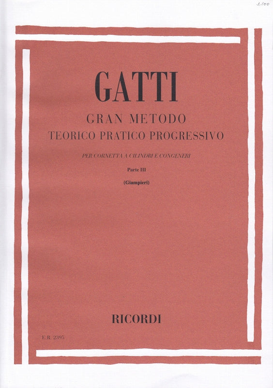 Gatti, Gran Metodo teorico pratico 3 (Ricordi)