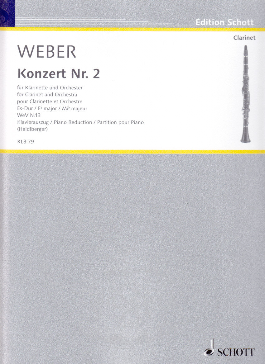 Weber, Concerto No. 2 in Eb op. 74 (Schott)