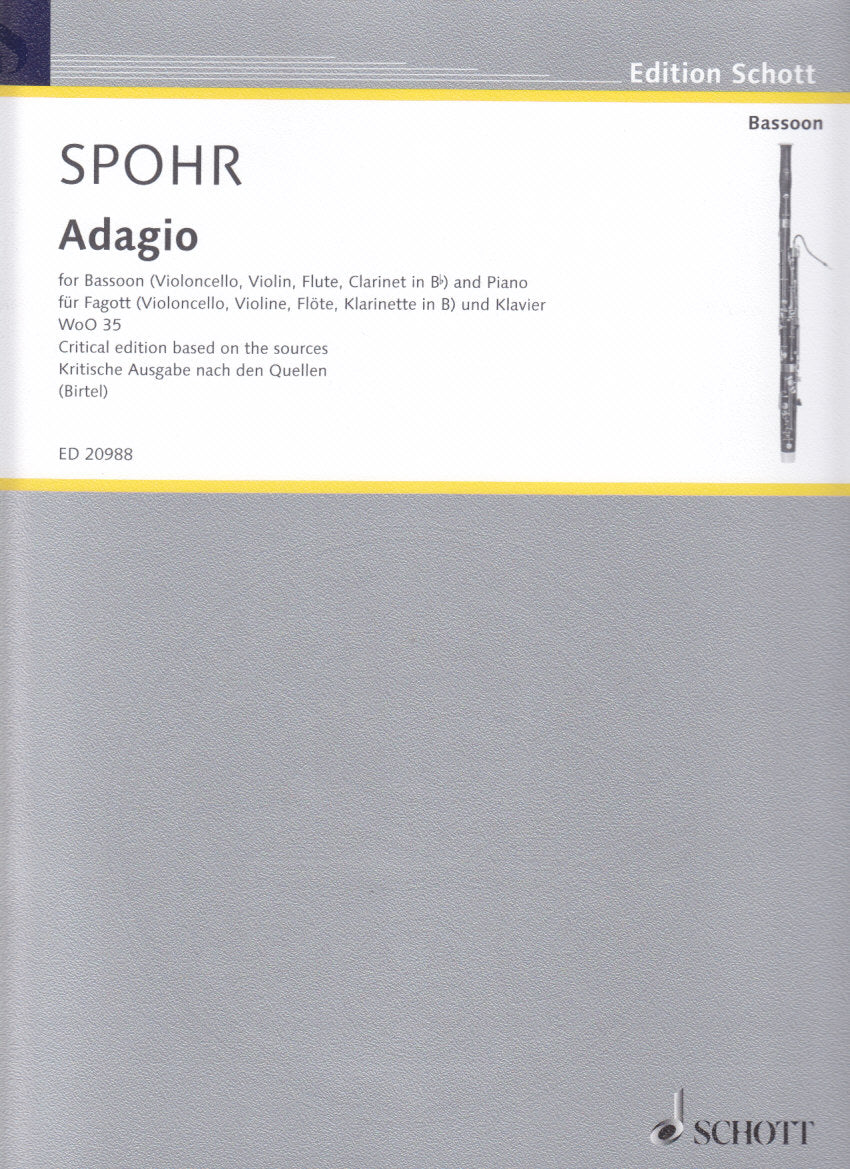 Spohr, Adagio WoO 35 (Bn/Vc/Vn/Fl/Cl,Pf) (Schott)